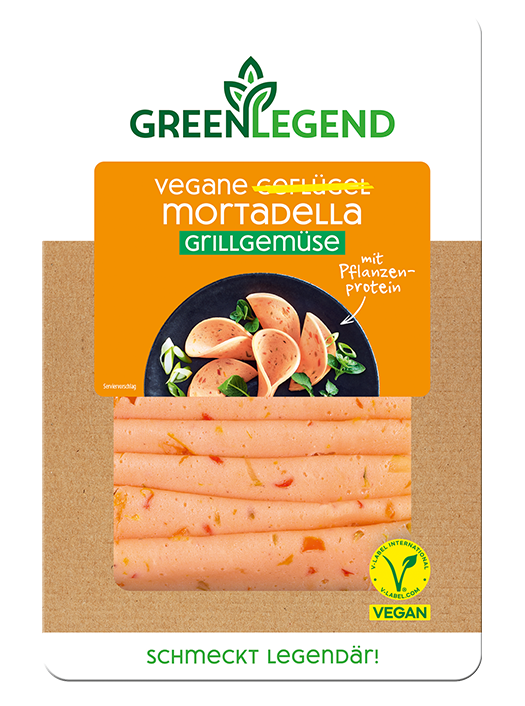 Vegane Geflügel Mortadella Grillgemüse von GREEN LEGEND